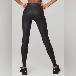 ALO FAUX LEATHER AIRBRUSH HIGH-WAIST LEGGING